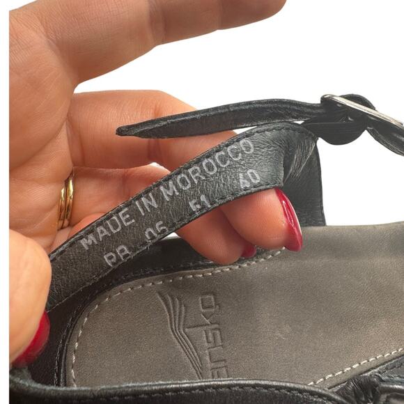Dansko Strappy Leather Sandal Heels 40 - Picture 8 of 8